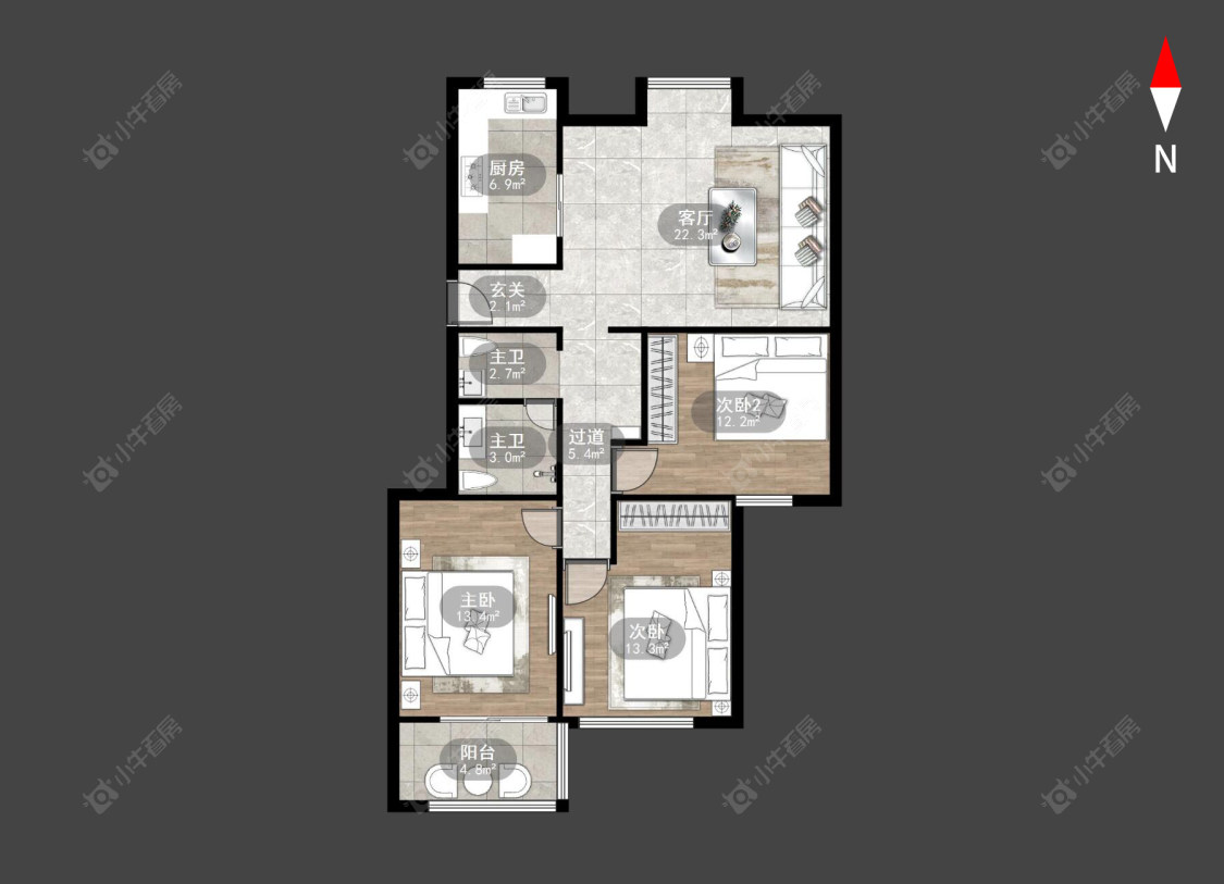 怡康花园房源户型图 常州怡康花园在售二手房源户型图_小牛看房