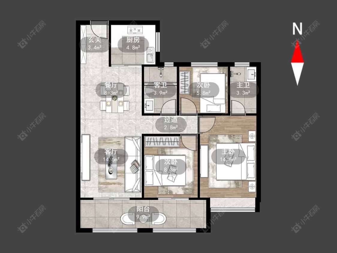 常州新城华宇悦隽公馆在售二手房源_小牛看房