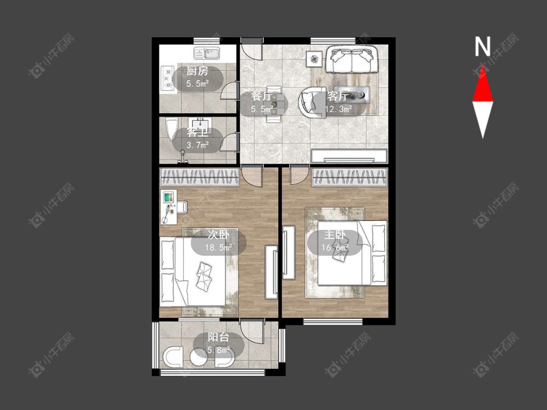 常州建行宿舍（红梅）在售二手房源户型图_小牛看房