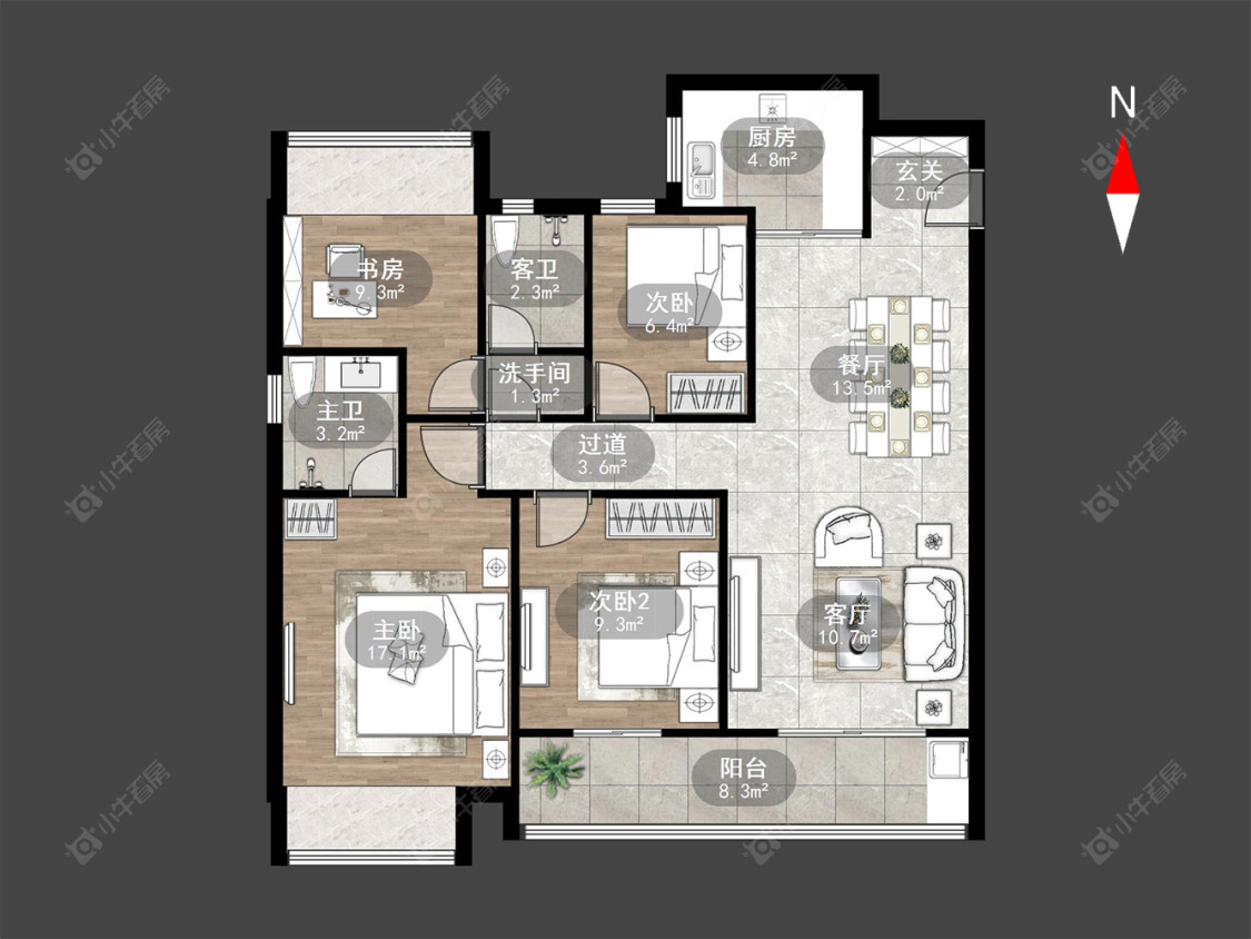常州蓝光晶曜在售二手房源户型图_小牛看房