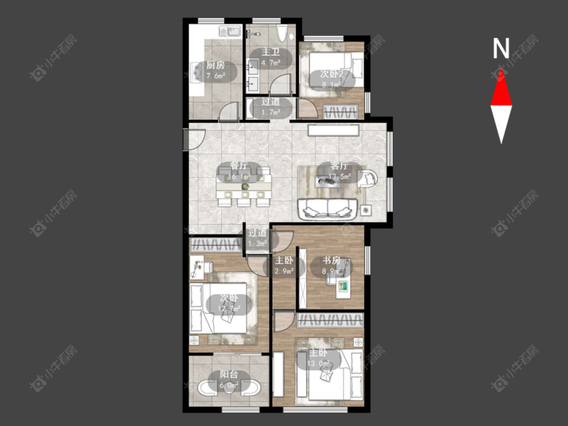 常州聚怡花园南区在售二手房源户型图_小牛看房