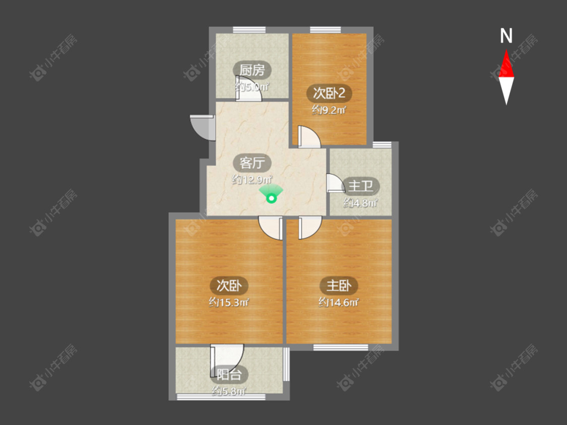 常州荆川里续建在售二手房源户型图_小牛看房