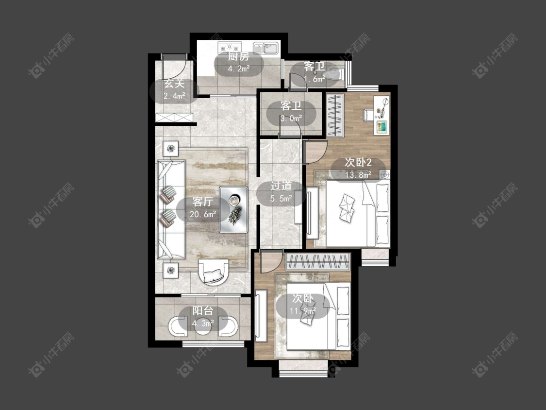 丹阳荣城国际在售二手房源户型图_小牛看房