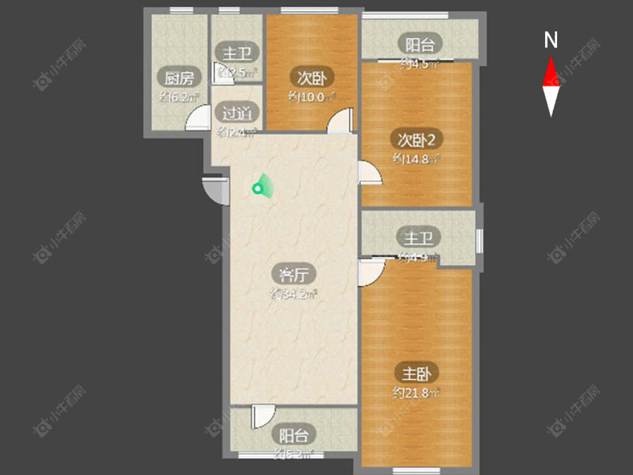 常州朗诗国际在售二手房源户型图_小牛看房