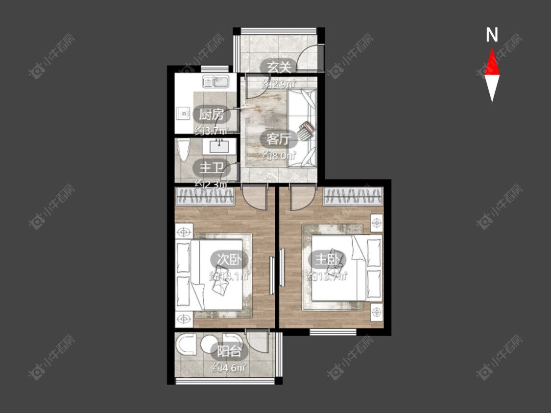 清潭新村房源户型图 常州清潭新村在售二手房源户型图_小牛看房