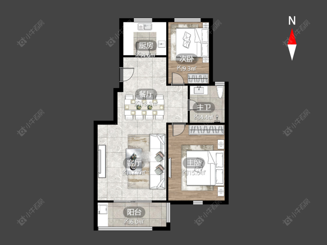 锦阳花苑房源户型图 常州锦阳花苑在售二手房源户型图_小牛看房