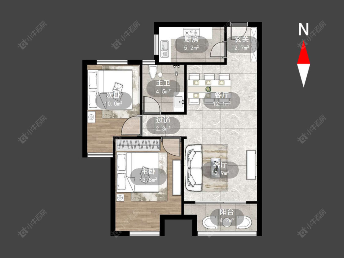 龙涛香榭丽园房源户型图 常州龙涛香榭丽园在售二手房源户型图_小牛看房