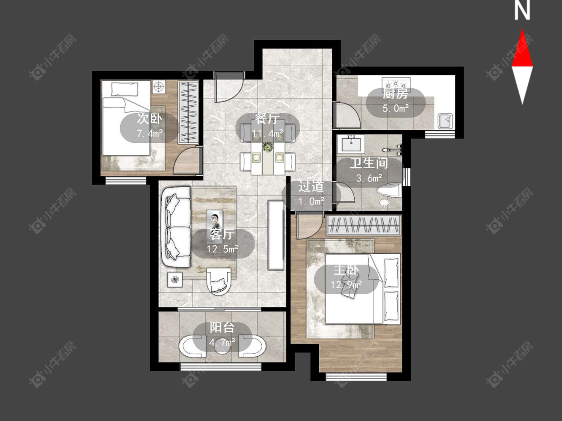 常州香溢紫郡二期在售二手房源户型图_小牛看房