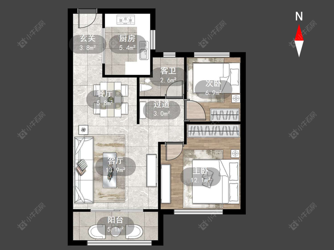 大明丰泰苑房源户型图 常州大明丰泰苑在售二手房源户型图_小牛看房