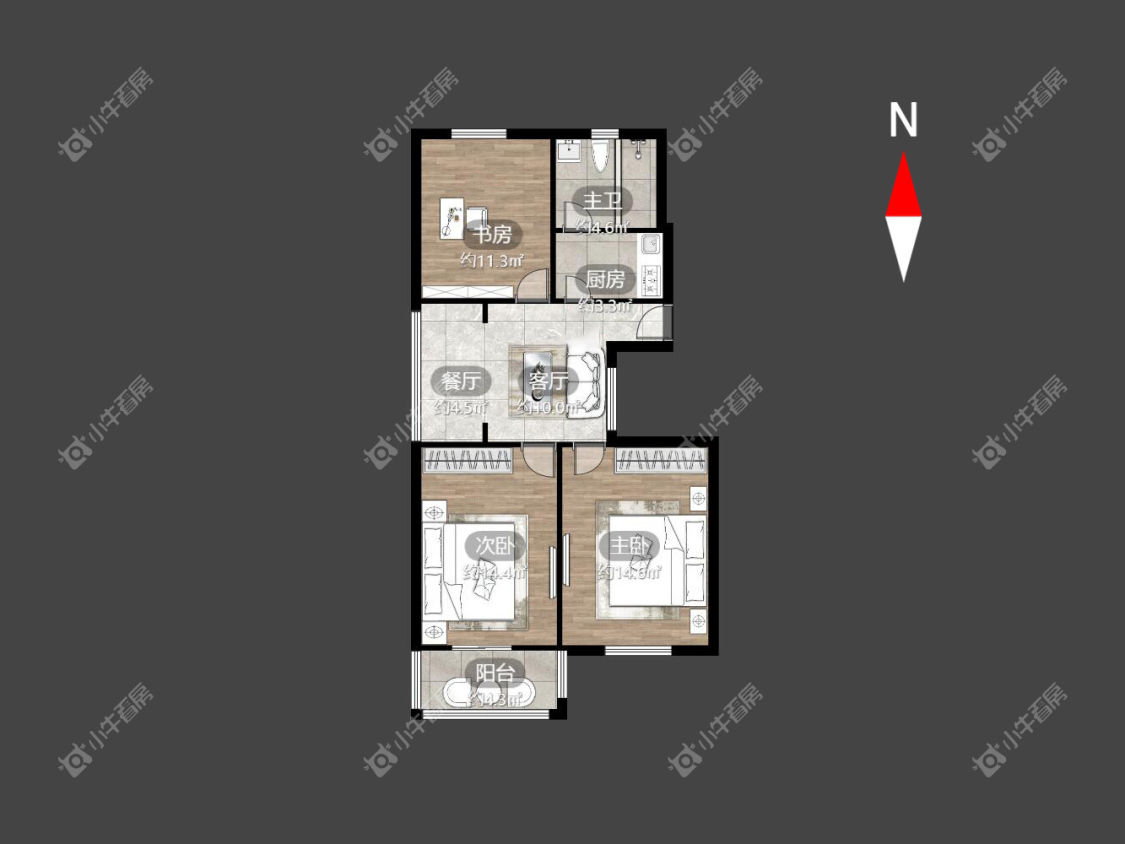 桃园新村房源户型图 常州桃园新村在租房源户型图_小牛看房