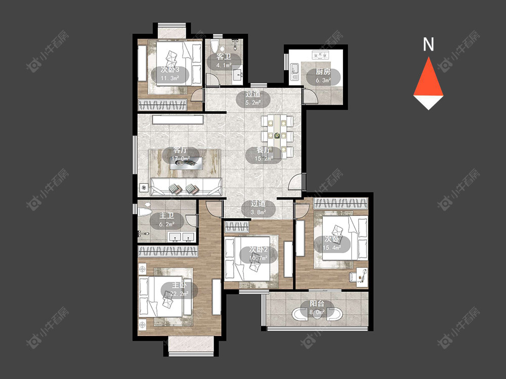 新城南都雅苑房源户型图 常州新城南都雅苑在售二手房源户型图_小牛看房
