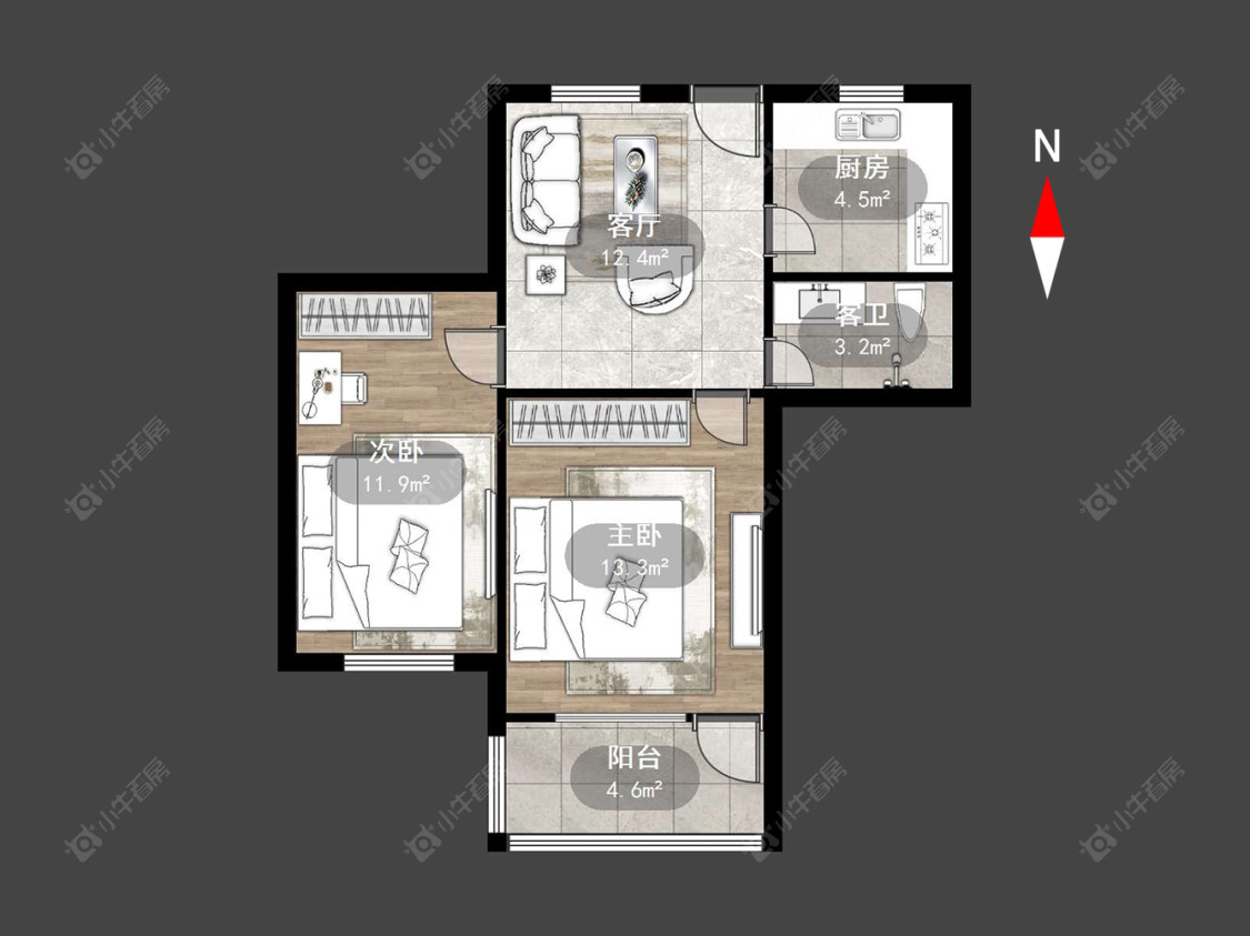 常州红梅东村在售二手房源户型图_小牛看房