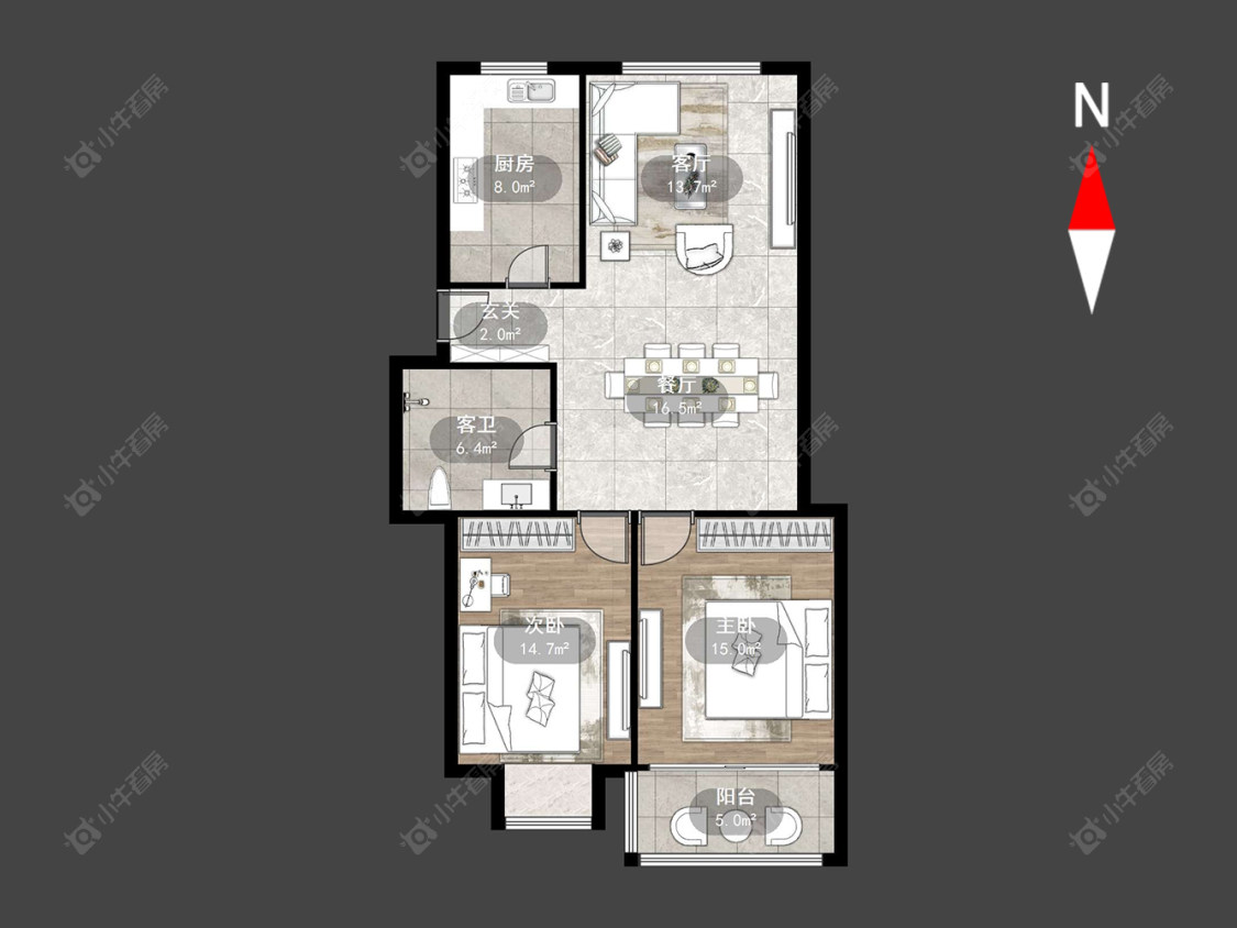 常州勤业公寓在售二手房源户型图_小牛看房
