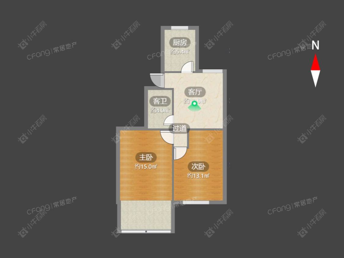 常州翠竹新村北区在租房源户型图_小牛看房