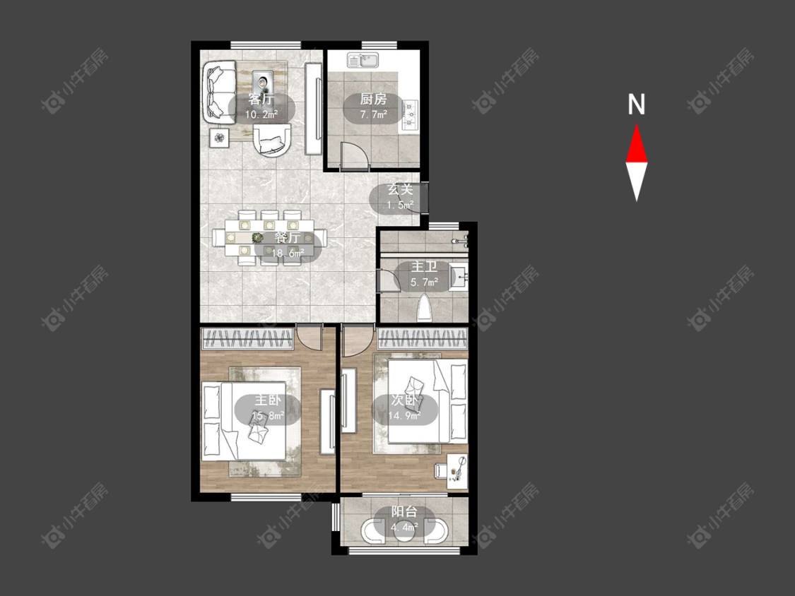 常州太湖花园在售二手房源户型图_小牛看房