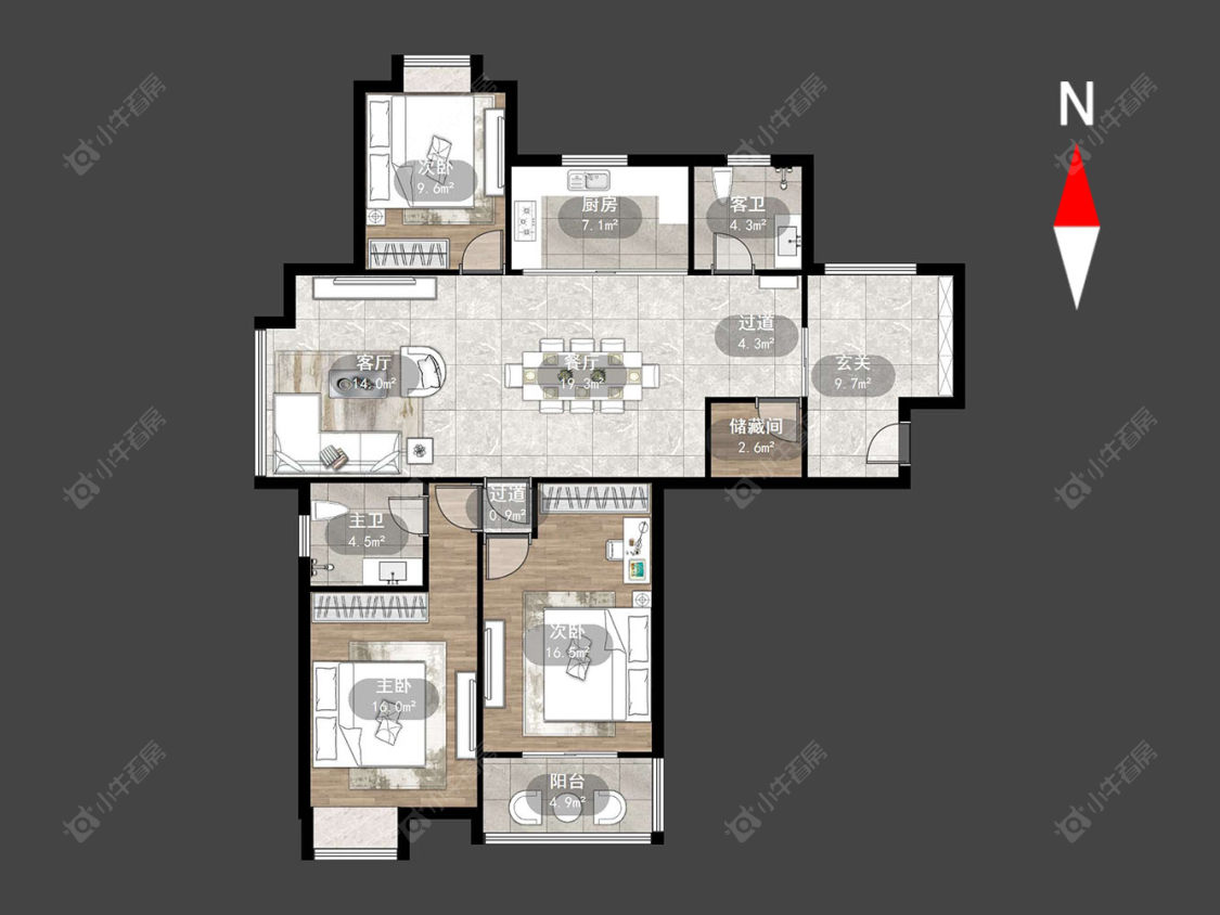 常州文渊居在售二手房源户型图_小牛看房