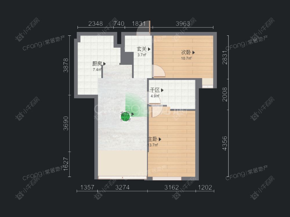 常州雨润城在租房源室内图_小牛看房
