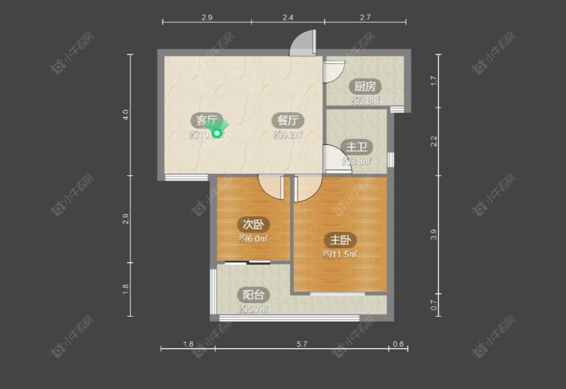 锦海星城一期房源户型图 常州锦海星城一期在售二手房源户型图_小牛看房