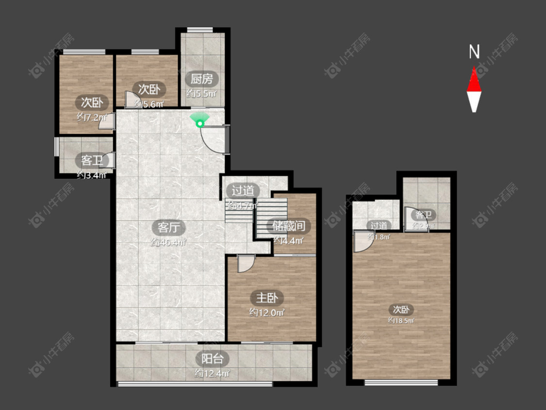 常州新城璞樾和山在售二手房源户型图_小牛看房