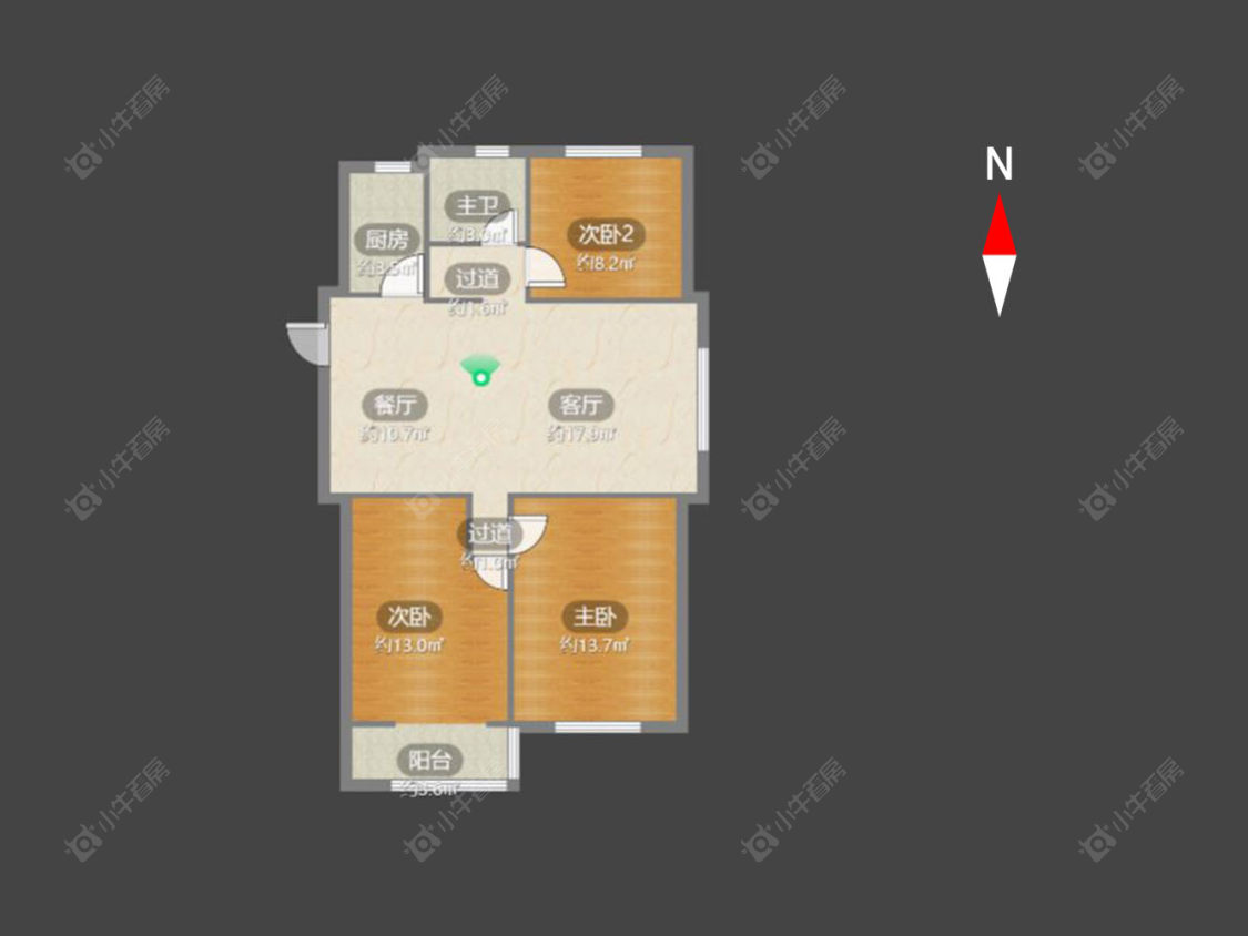 常州腾龙苑西区在售二手房源户型图_小牛看房