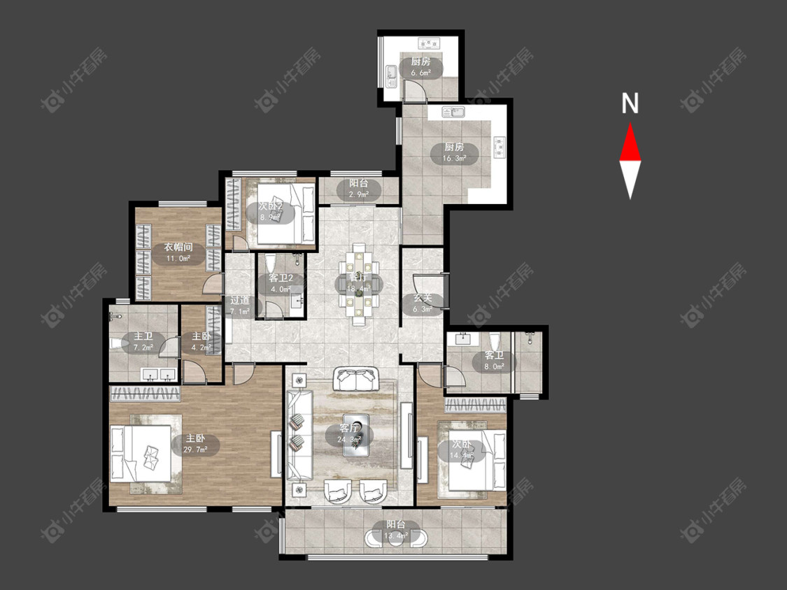 金地天际房源户型图 常州金地天际在售二手房源户型图_小牛看房