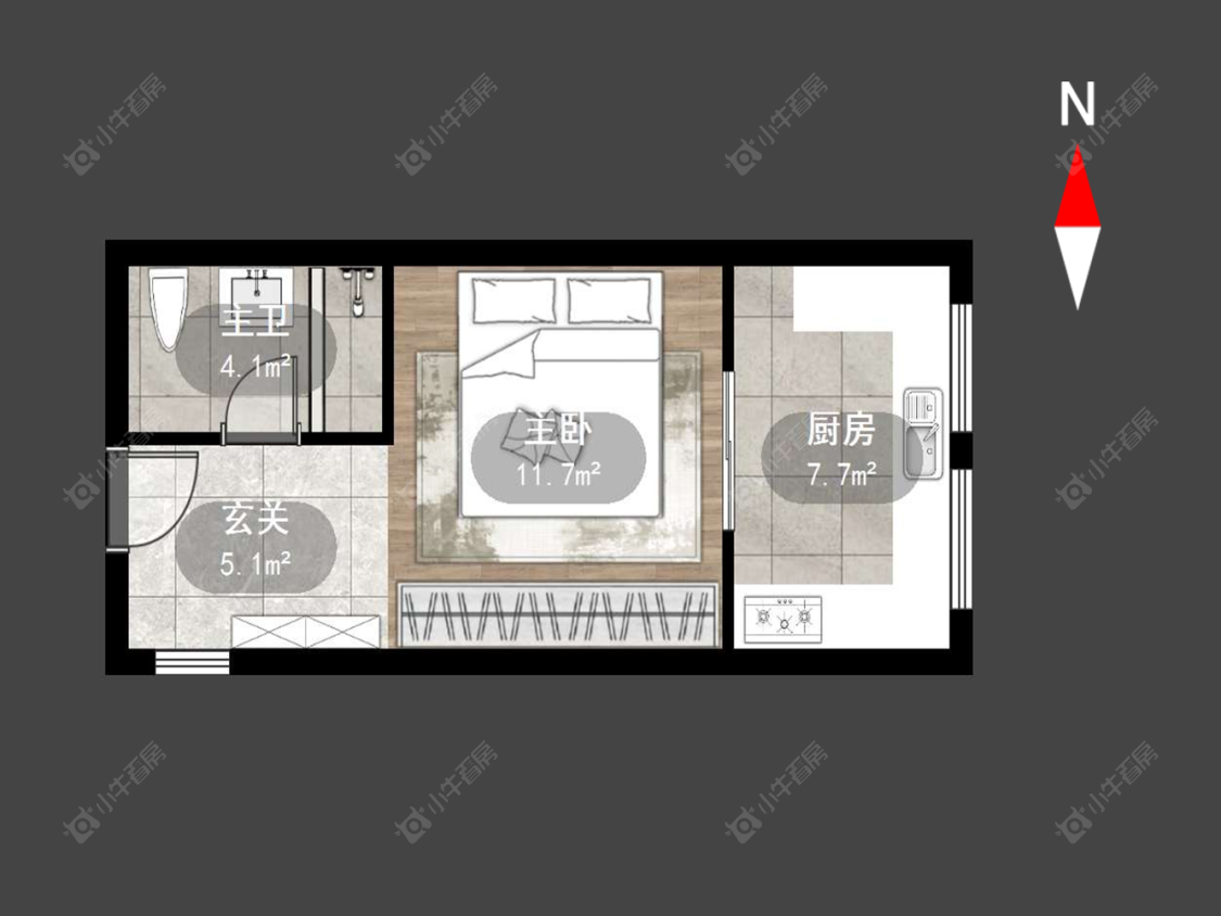 常州朗诗邻里中心在售二手房源户型图_小牛看房