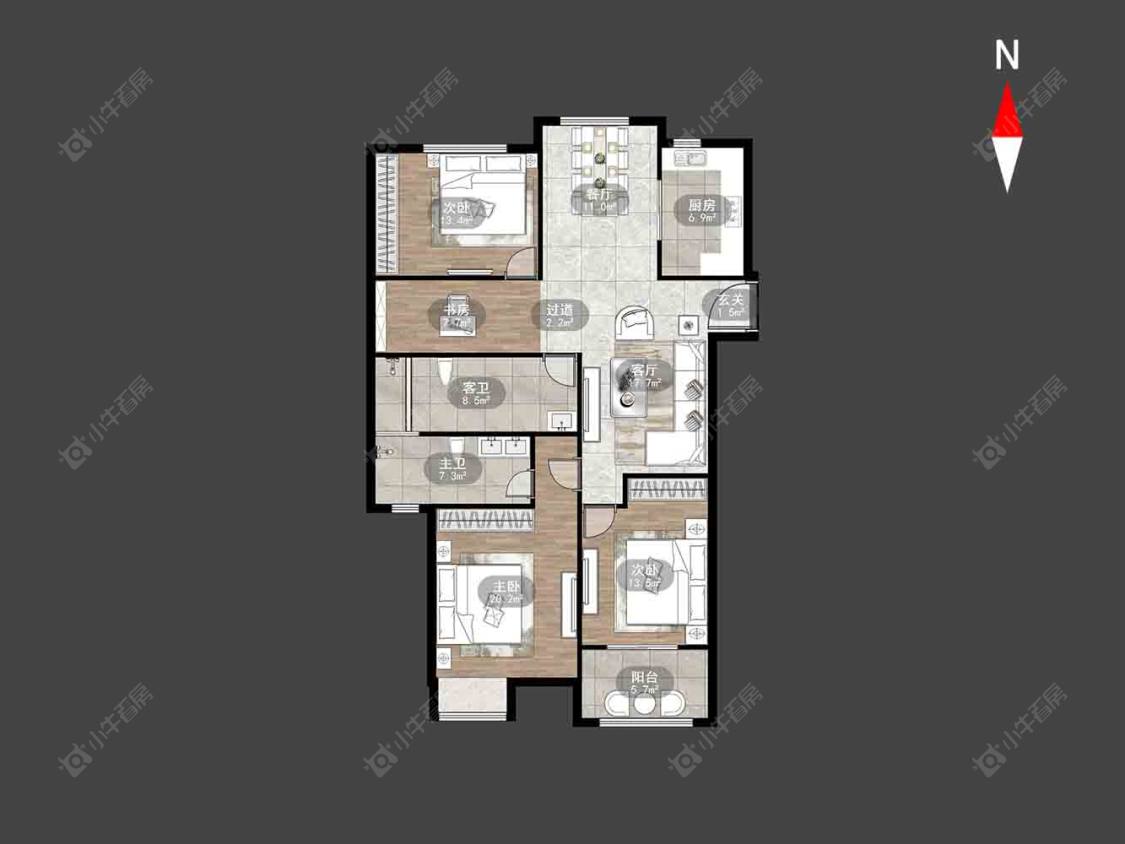 阳光龙庭房源户型图 常州阳光龙庭在售二手房源户型图_小牛看房