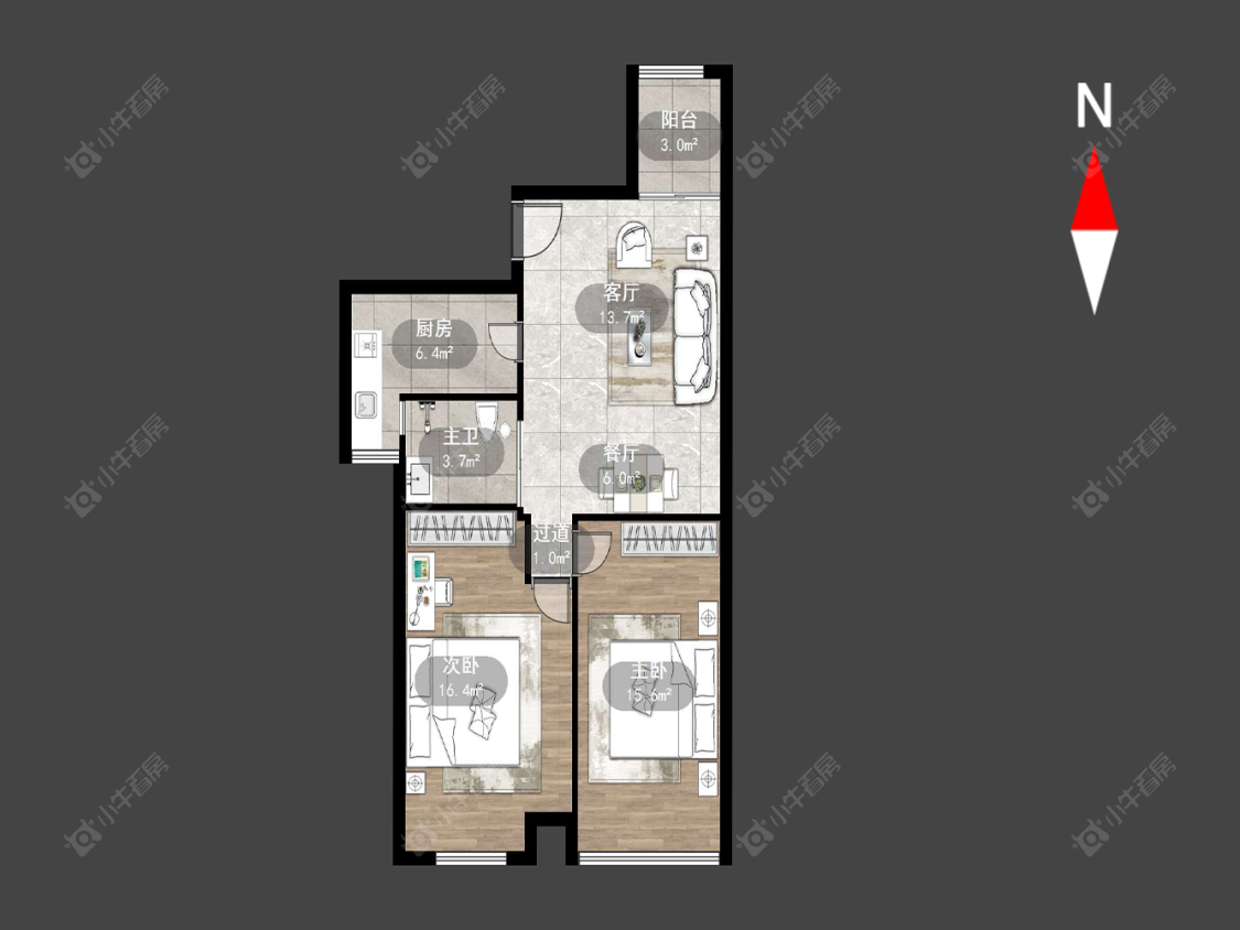 常州金百国际在售二手房房源户型图_小牛看房