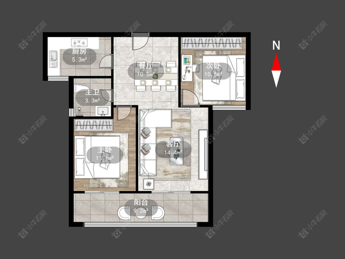常州凤凰名城在售二手房源户型图_小牛看房