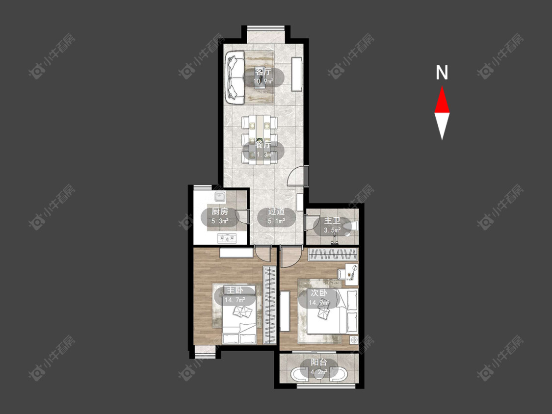 常州祥龙苑在售二手房房源户型图_小牛看房