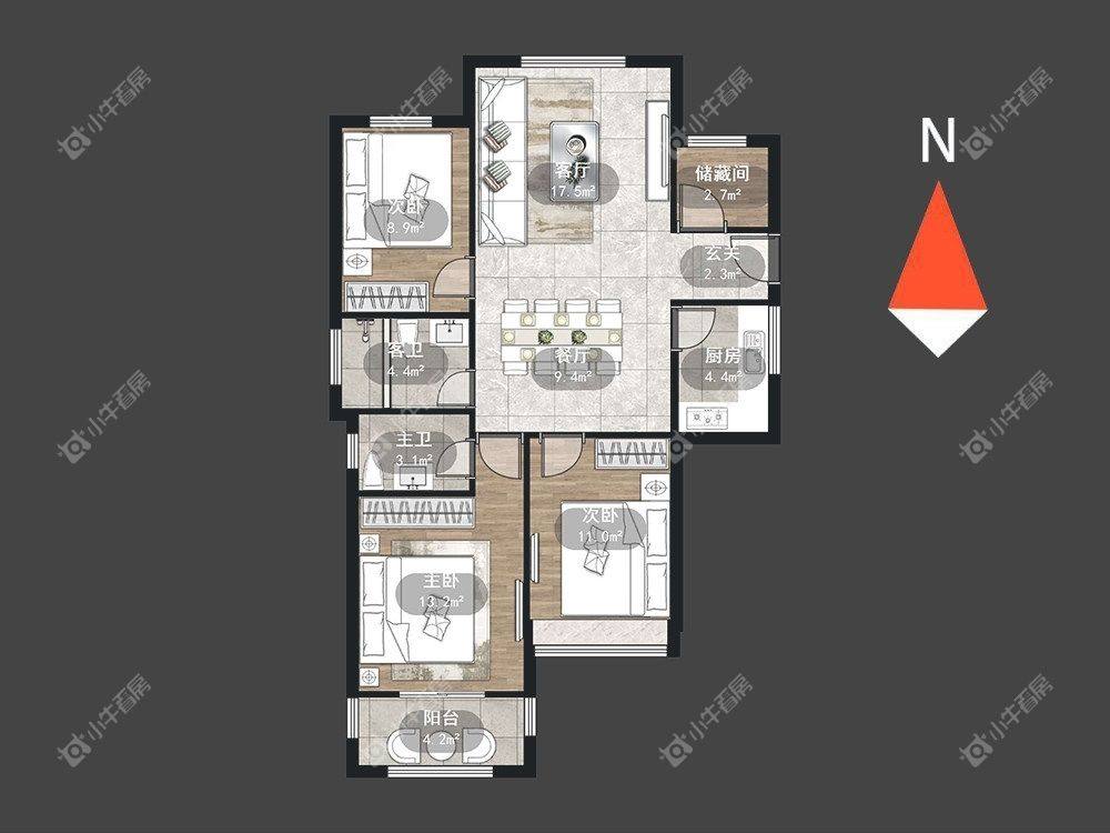 常州怡美花园在租房源室内图_小牛看房