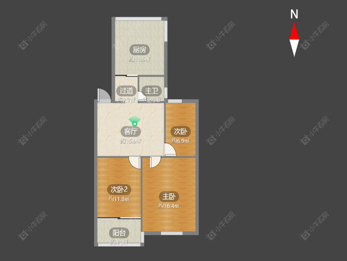常州华城新村在售二手房源户型图_小牛看房