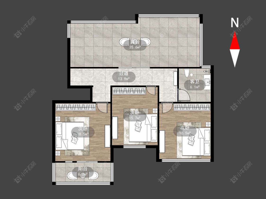 常州鸿盛名苑在售二手房源户型图_小牛看房