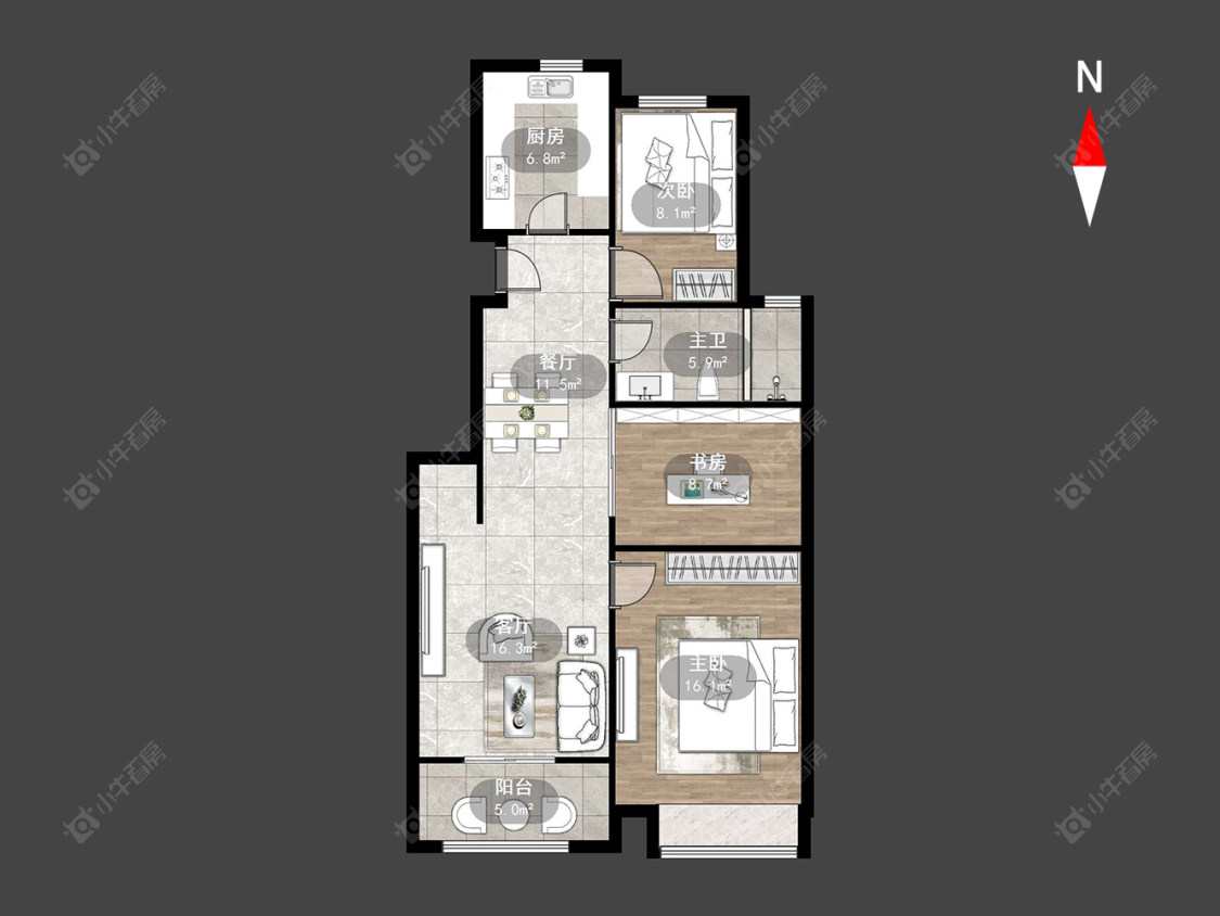 常州中意宝第在售二手房源户型图_小牛看房