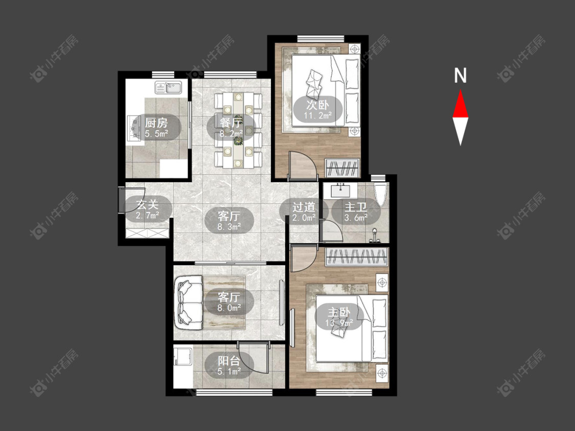 清水湾花园三期房源户型图 常州清水湾花园三期在售二手房源户型图_小牛看房