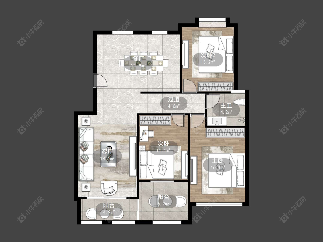 丹阳华都锦城在售二手房源户型图_小牛看房