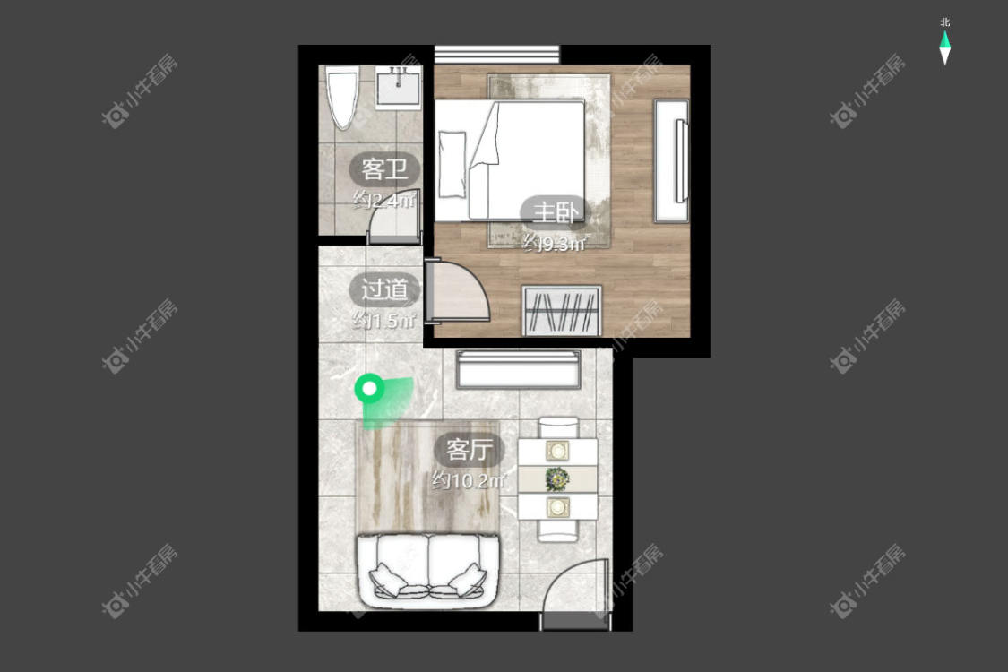 常州江南公寓在租房源室内图_小牛看房