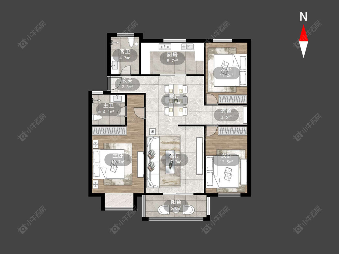 常州绿洲家园在售二手房源户型图_小牛看房
