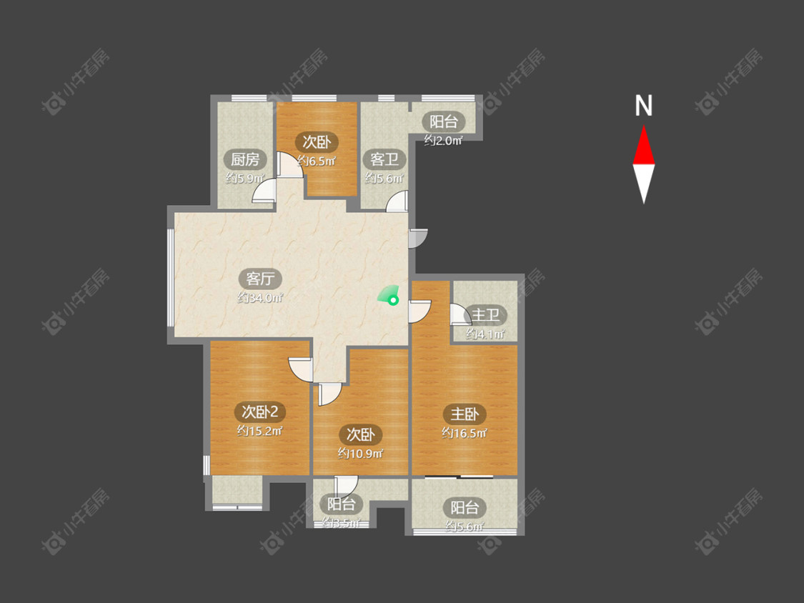 常州盛世名门在售二手房源户型图_小牛看房