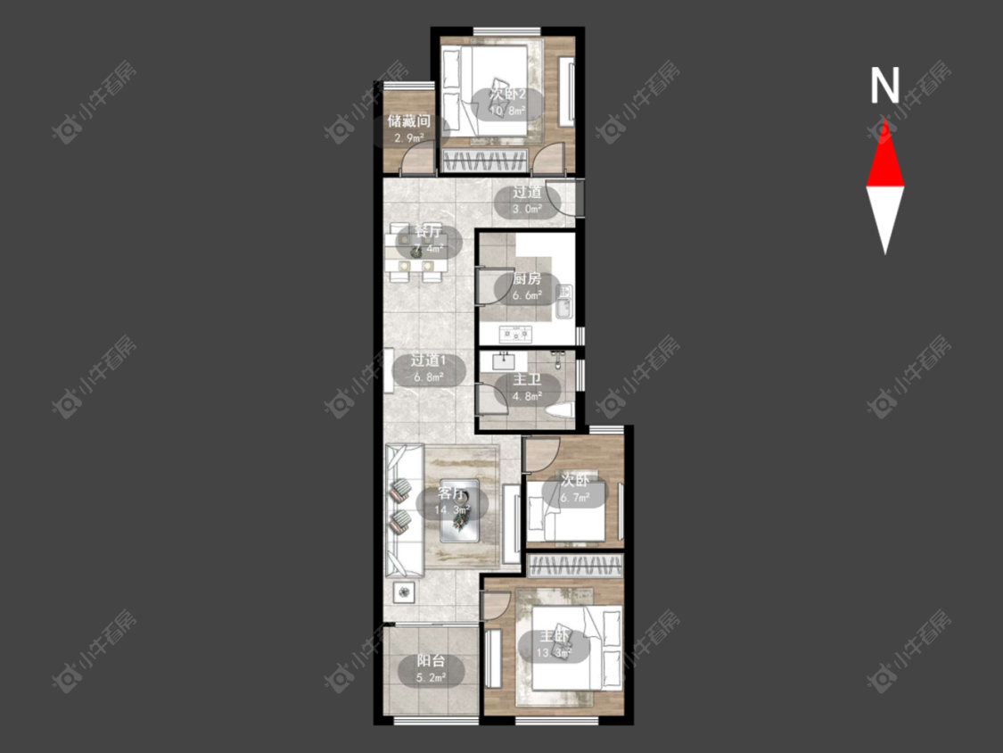 常州常发豪郡在售二手房源户型图_小牛看房