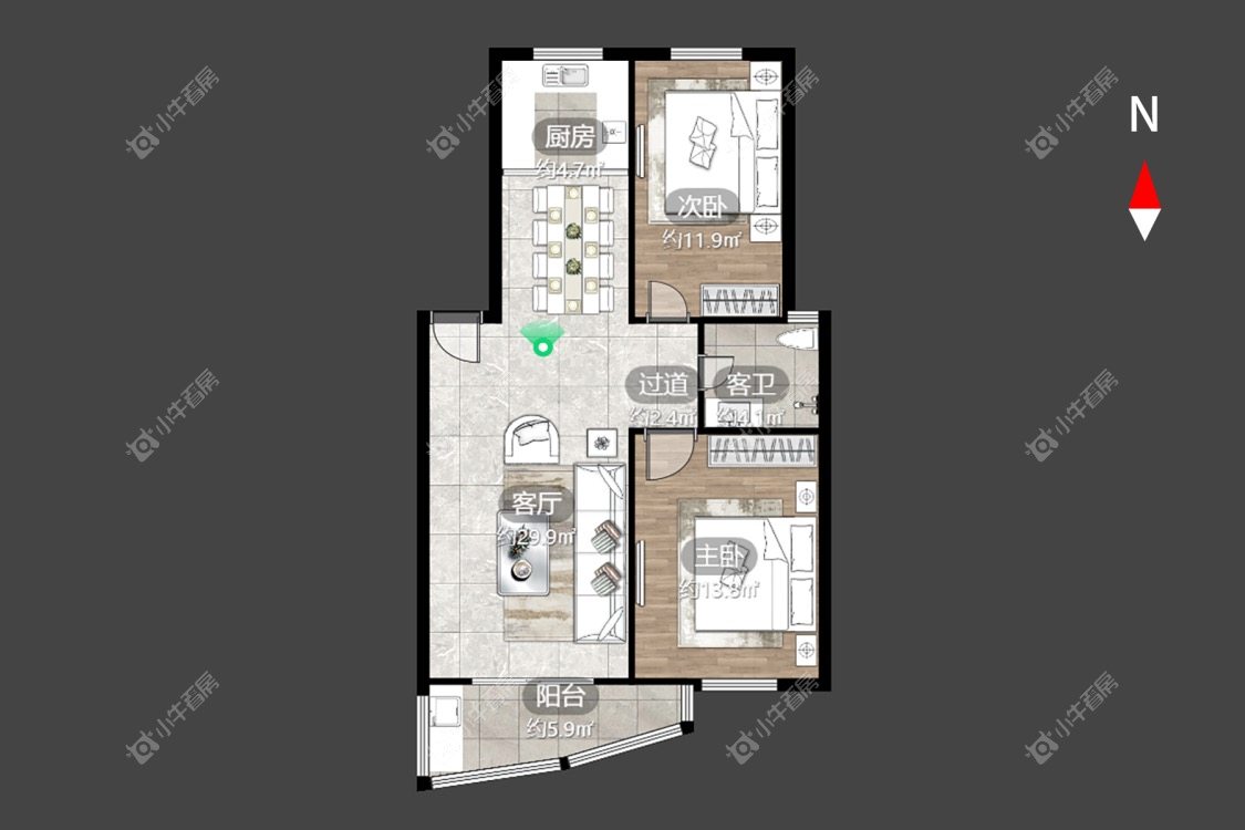 常州芳草园在租房源户型图_小牛看房