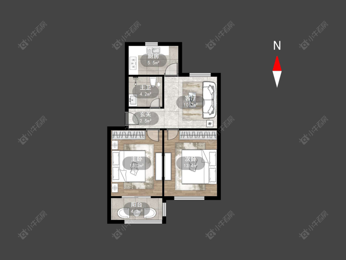 常州燕兴新村东区在售二手房房源户型图_小牛看房