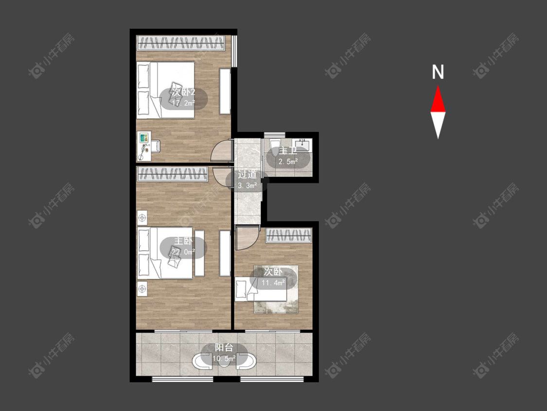 常州龙湖春江天玺在售二手房源户型图_小牛看房