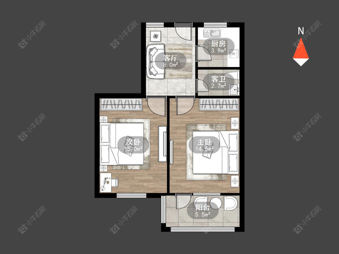 湖塘花园新村房源户型图 常州湖塘花园新村在售二手房源户型图_小牛看房