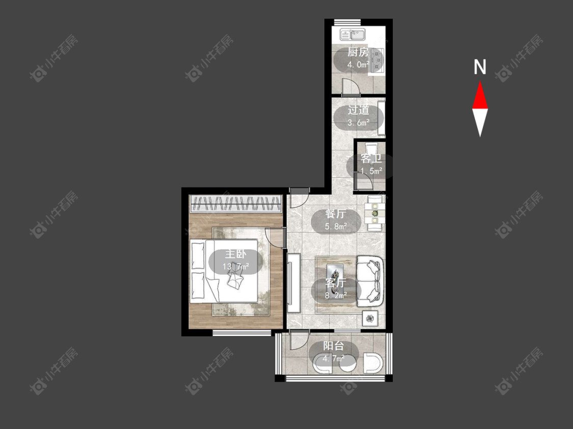 建材新村房源户型图 常州建材新村在售二手房源户型图_小牛看房