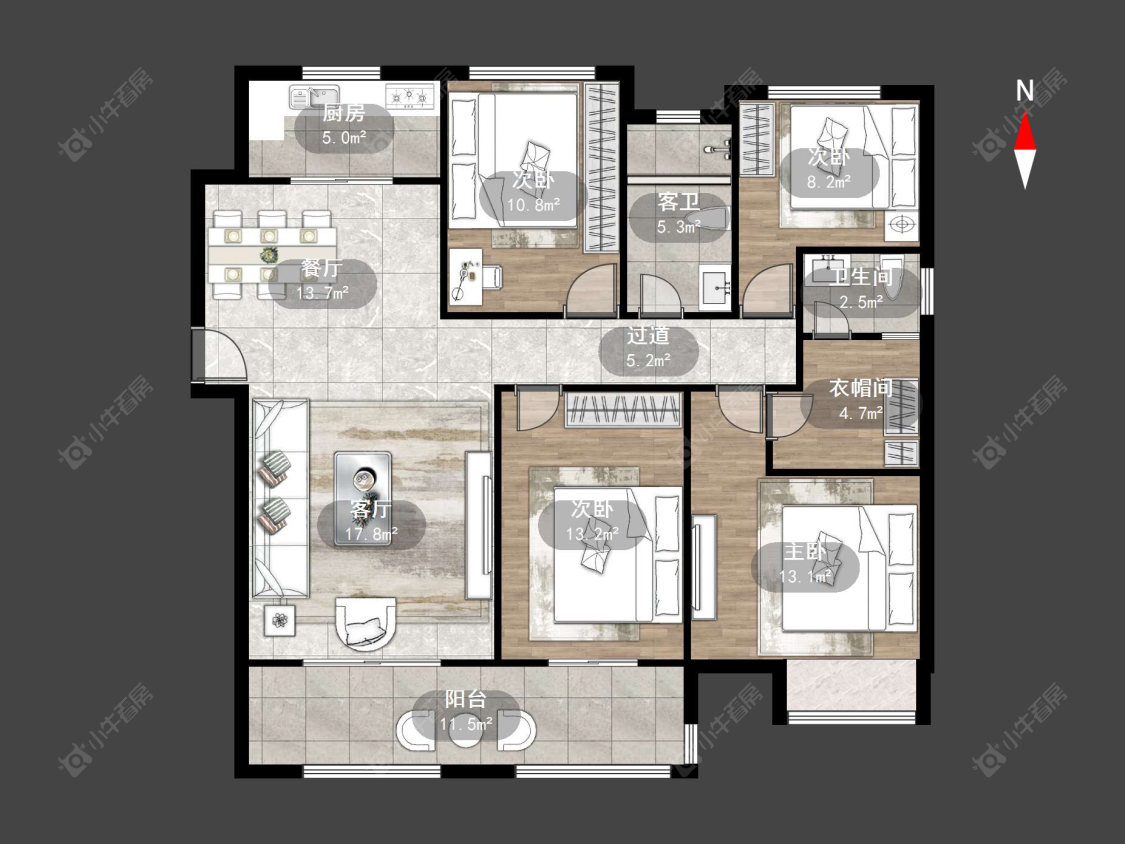 吾悦华府(金坛)房源户型图 常州吾悦华府(金坛)在售二手房源户型图_小牛看房