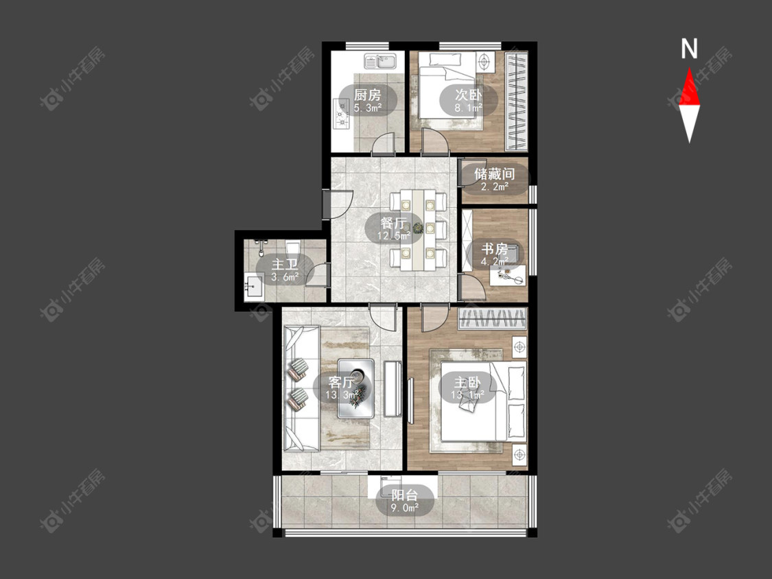 常州新华苑在售二手房源户型图_小牛看房