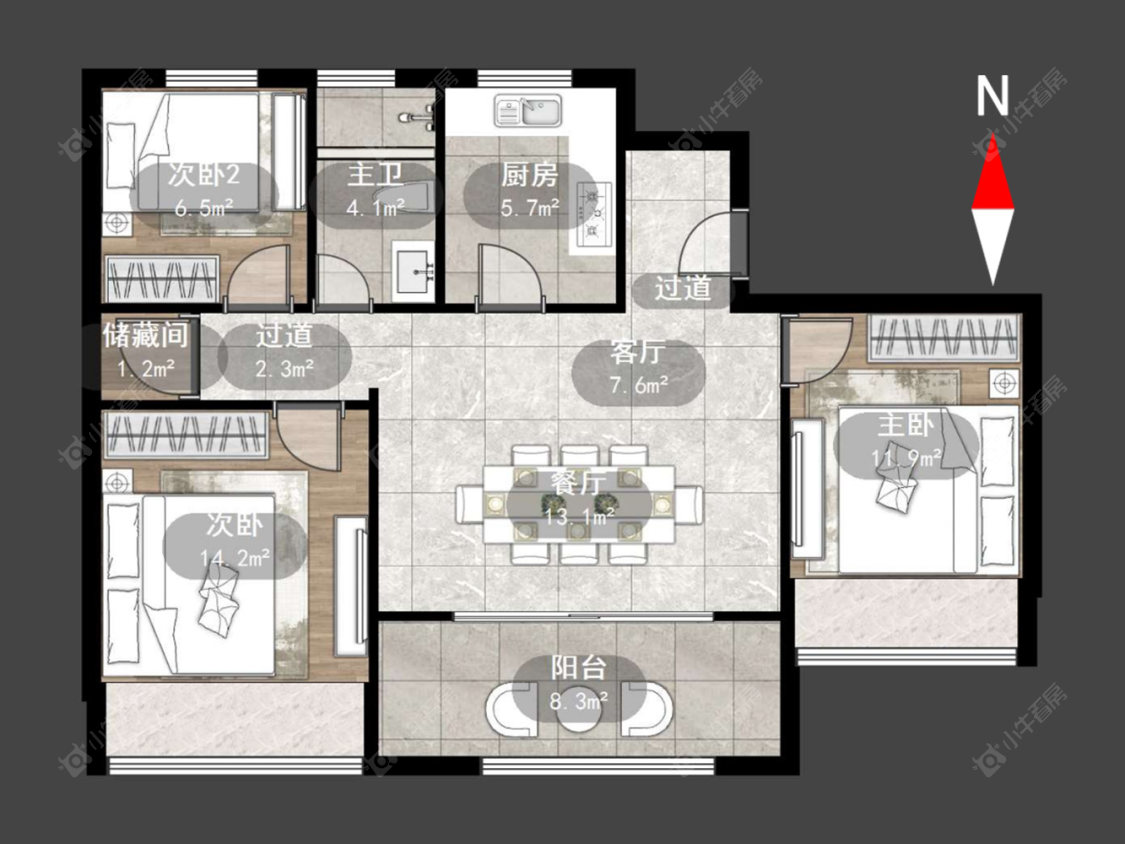 万科弘阳君望甲第房源户型图 常州万科弘阳君望甲第在售二手房源户型图_小牛看房