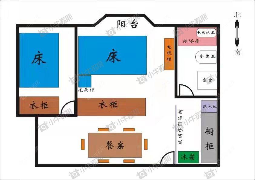 常州新荷花园租房_新荷花园2室1厅房源出租