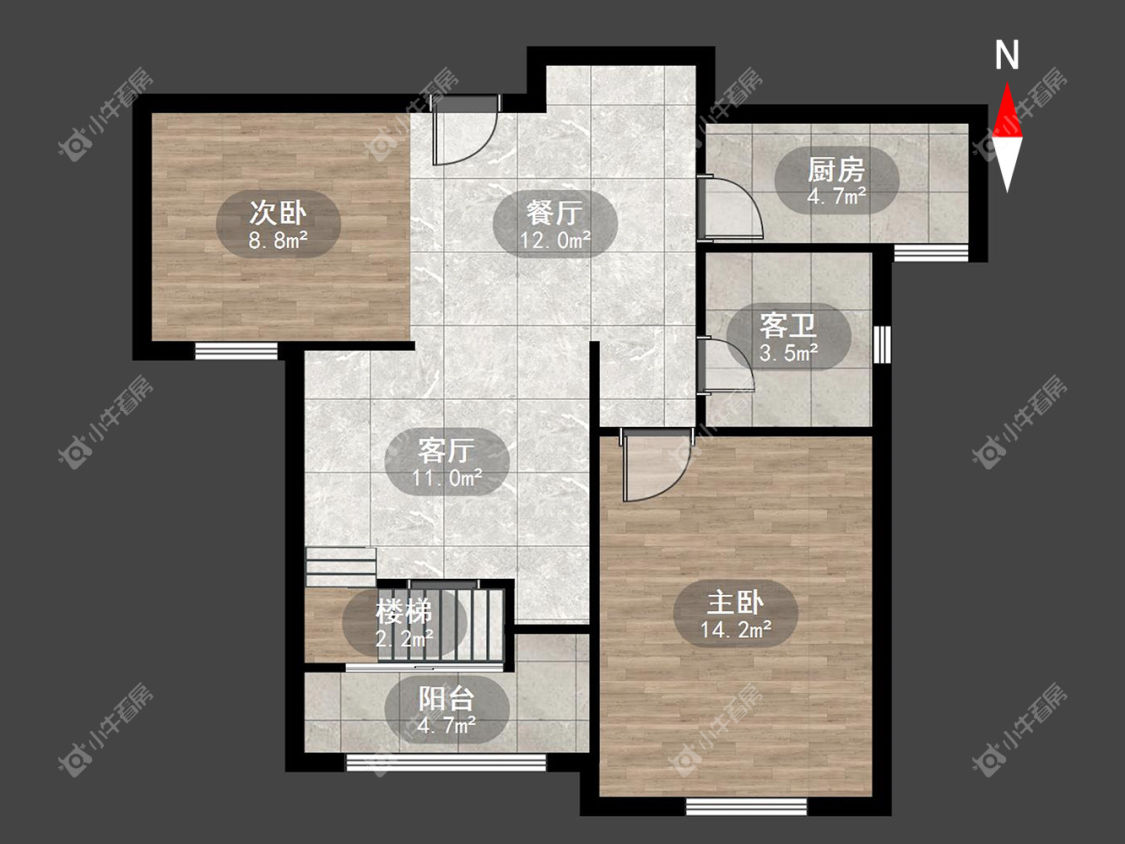 常州公园壹号四期在租房源户型图_小牛看房